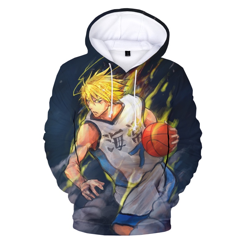 Áo Hoodie In Họa Tiết Anime Kuroko No Basket 3D Độc Đáo Thời Trang Mùa Thu Cho Nam Và Nữ