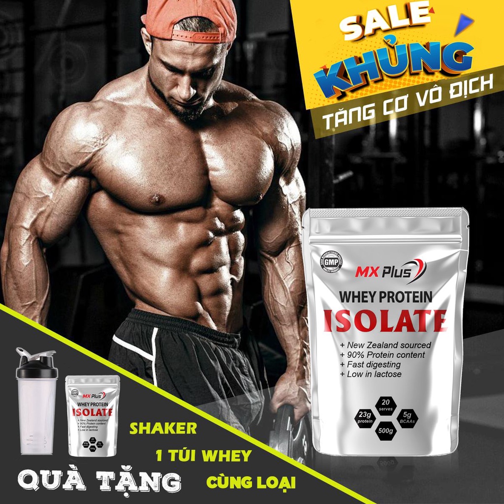 Tặng Shaker - Combo 2 WHEY ISOLATE PROTEIN MX PLUS  - Tăng Cơ Giảm Mỡ