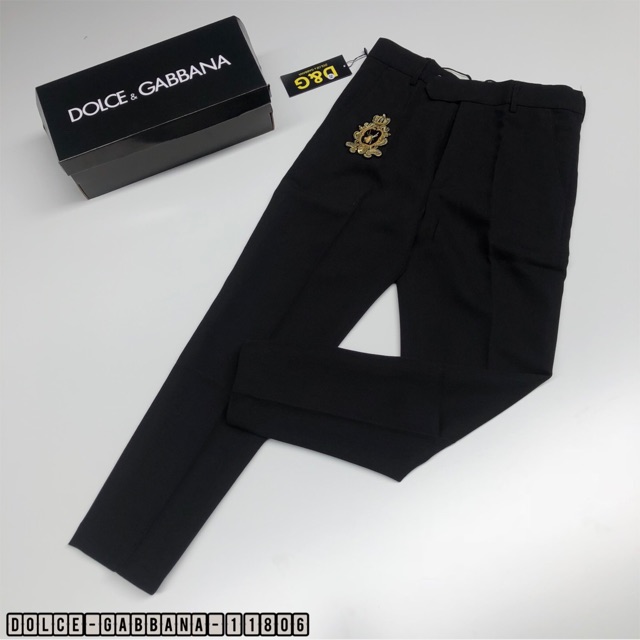 Quần âu hàng đẹp Logo siêu cấp tag đính thêu căng