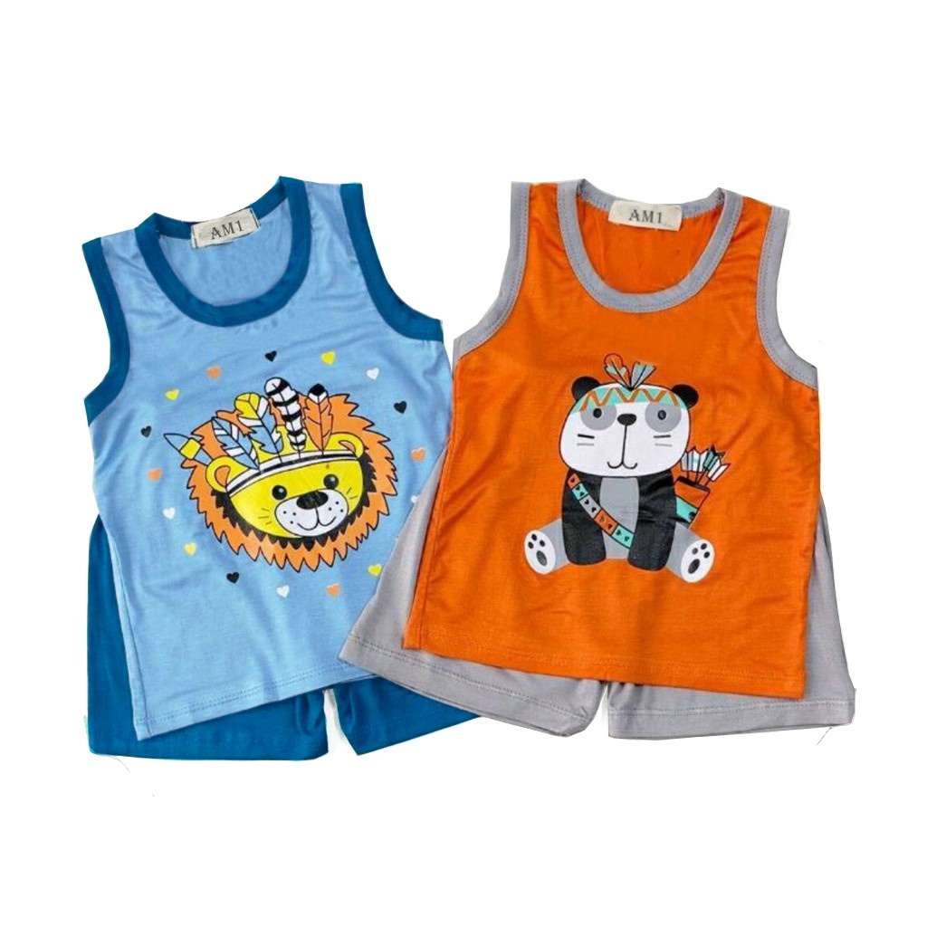 Đồ bộ bé trai và đồ bộ bé gái họa tiết thổ dân 8-18kg AM883