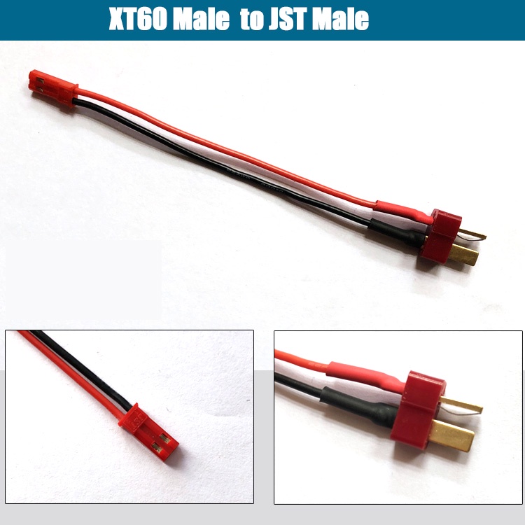 TAMIYA Đầu Nối Pin Lipo XT60 EC5 EC3 T Deans 4.0mm 3.5MM 3.5MM 10 12 14 16Awg 10cm Cho Pin Lipo RC Lipo