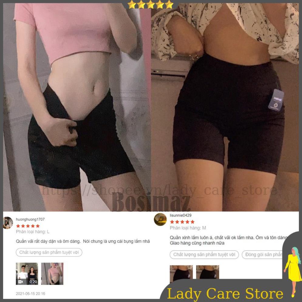 Quần legging đùi nữ bigsize biker short, quần legging nữ thái cao cấp dày dặn cạp cao lưng cao đen nâng mông BSM341 | BigBuy360 - bigbuy360.vn