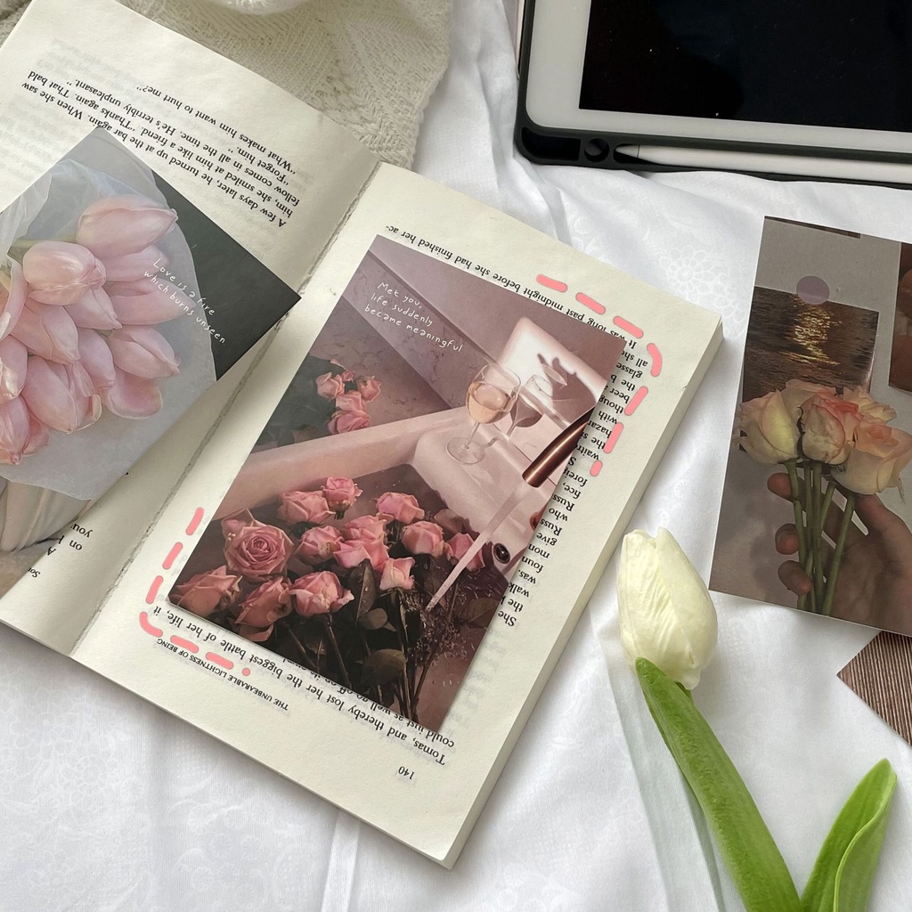 Hộp 30 tấm postcard thiệp phong cảnh sơn dầu nghệ thuật