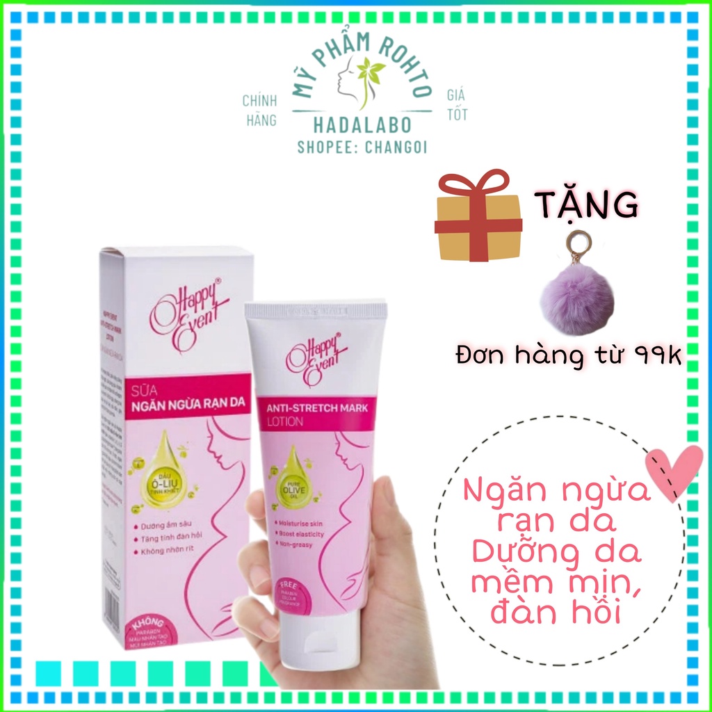Sữa ngăn ngừa rạn da cho Bà Bầu Happy Event Anti Stretch Mark Lotion 100ml thumbnail