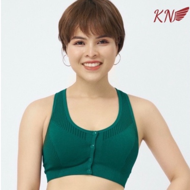 Áo bra tập gym, yoga lưng chữ T KN Sport dáng ôm nâng ngực có đệm thấm hút chất cotton 2020CROP5