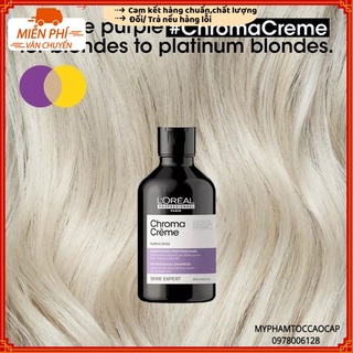 [L'OREAL_CHÍNH HÃNG] NEW 2022 Dầu gội khử vàng L’Oréal Magnesium Silver 300ml cho tóc xám, bạc 300ml