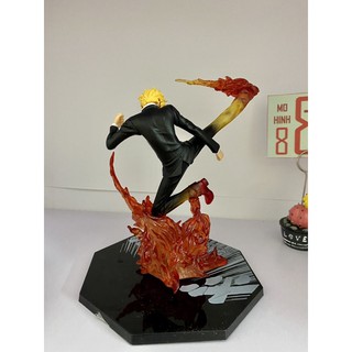 Mô hình One Piece : Hắc cước Sanji đá chân lửa