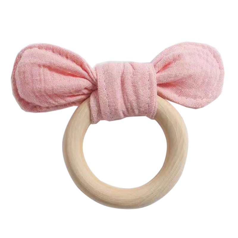 Đồ Chơi Gặm Nướu Bằng Gỗ Không Chứa Bpa An Toàn Cho Bé