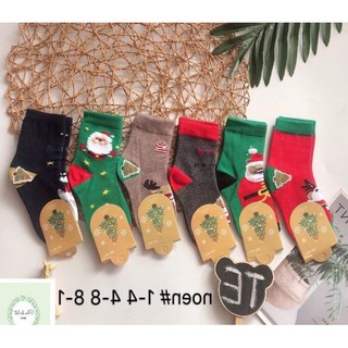 Set 10 Đôi Tất Noel Cao Cấp Cho Bé  (Từ 3 -12 Tuổi)