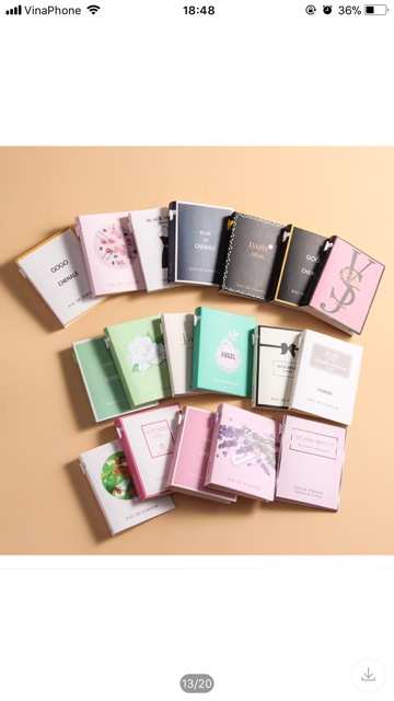 Mẫu thử nước hoa mini 2ml các mùi nổi tiếng | BigBuy360 - bigbuy360.vn