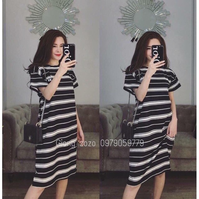 Váy Body Họa Tiết Nàng Ong Sang Chảnh