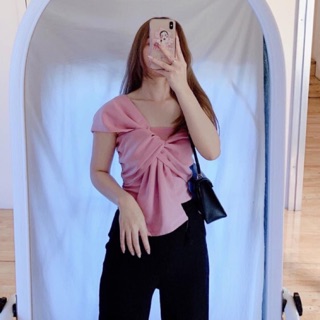 Áo lệch vai buộc nơ hot girl 💞💞💞ls