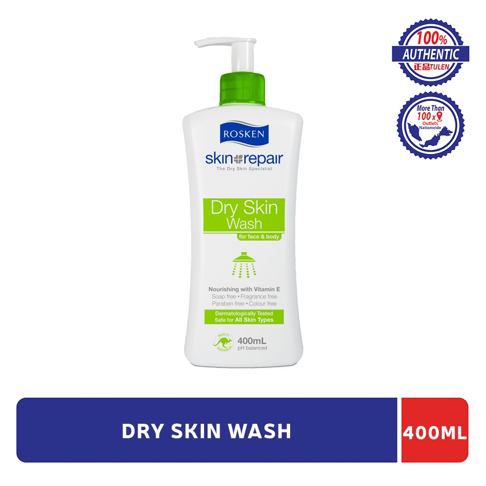 ROSKEN Dry Skin Wash For Face and Body 400mL - Sữa tắm dưỡng ẩm