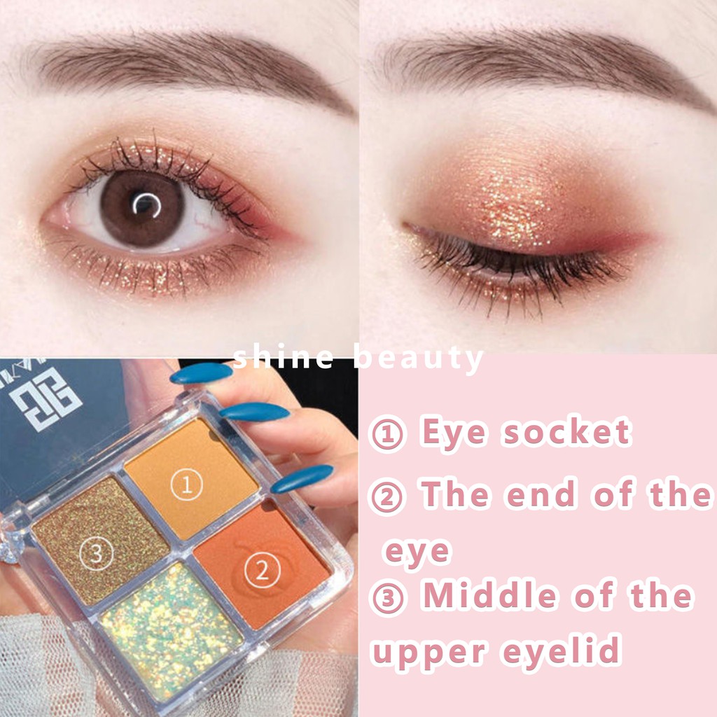 [Hàng mới về] Bảng phấn mắt Dikalu ánh ngọc trai lấp lánh chống thấm nước tiện dụng | BigBuy360 - bigbuy360.vn