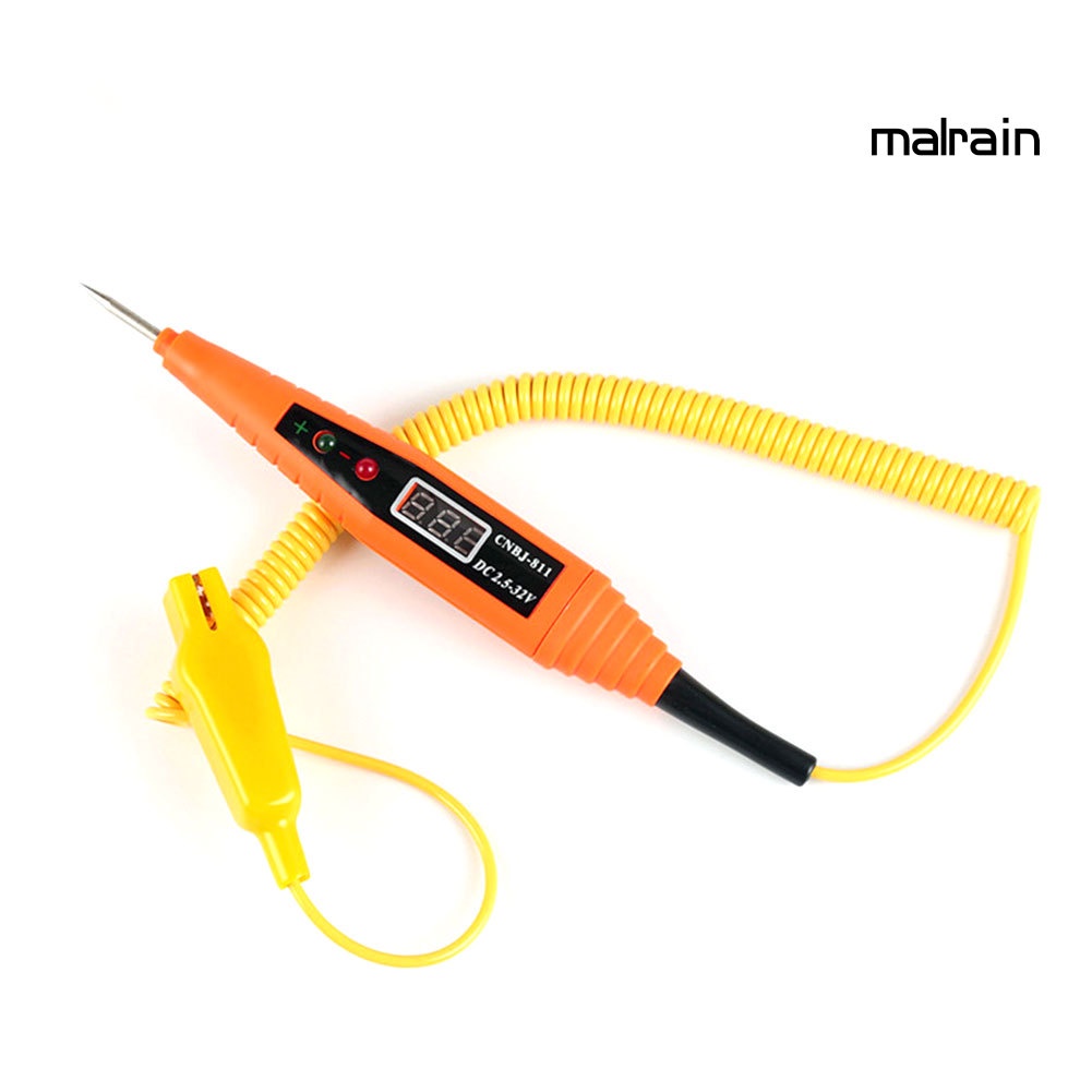 Bút Thử Điện Cho Xe Hơi Màn Hình Hiển Thị Kỹ Thuật Số 2.5-32V