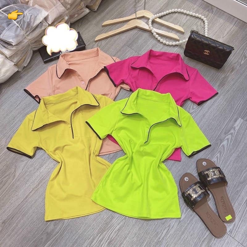 Áo thun borip cổ trụ ôm body - alohastore1