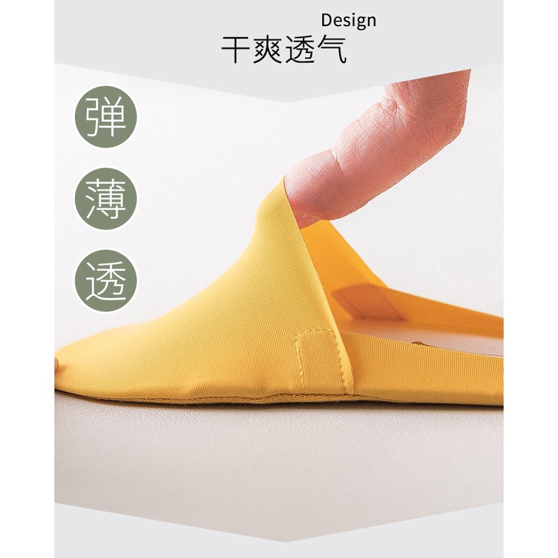 Tất nông vô hình màu kẹo ngọt ngào thời trang mùa hè thoải mái thoáng khí cho nữ