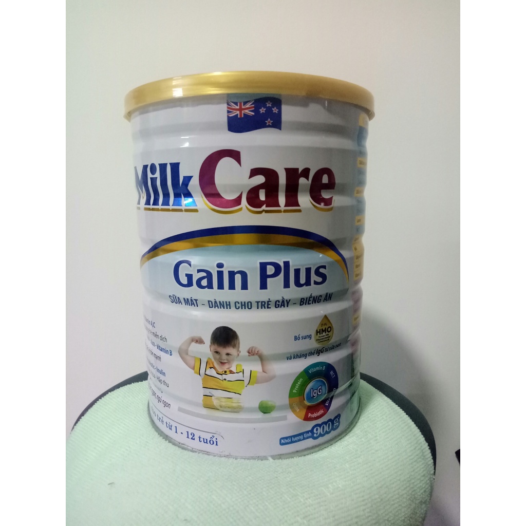 Sữa tăng cân dành cho người gầy, biếng ăn Milkcare Gain Plus lon 900g