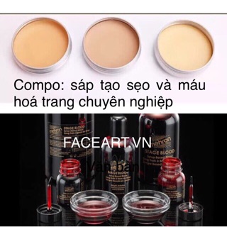 SÁP HOÁ TRANG SẸO (hộp lớn 50g) - MÁU HOÁ TRANG CHUyÊN NGHIỆP- SÁP HOÁ TRANG