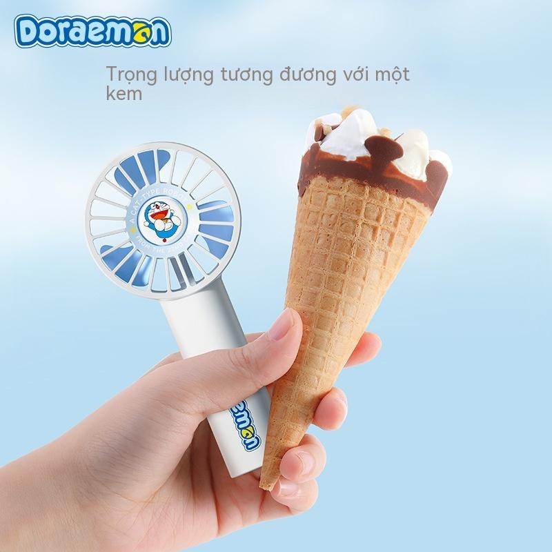 Quạt di động Doraemon  Quạt nhỏ cầm tay  Quạt làm mát để bàn  Có thể sạc lại  Quạt điện nhỏ USB  Quạt cầm tay  Hình dáng dễ thương