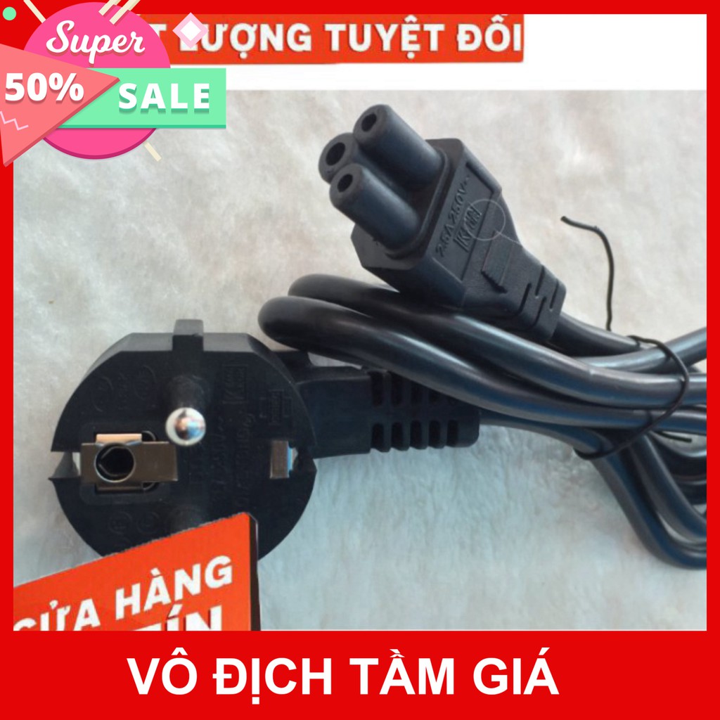 💚 [Giá Tốt] Dây Nguồn 3 Chân Tròn - Dây Nguồn 3 Chấu Tròn - Dây Nguồn 3 Cửa Tròn Cho Sạc Laptop 3 Chân Loại Tốt - Giá R