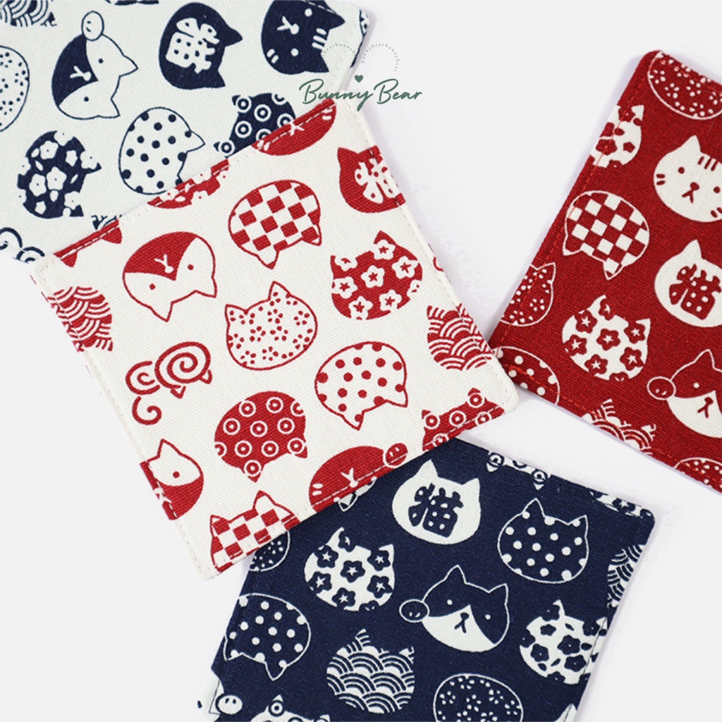 Lót ly vải in hình xinh xắn | Bunny Bear