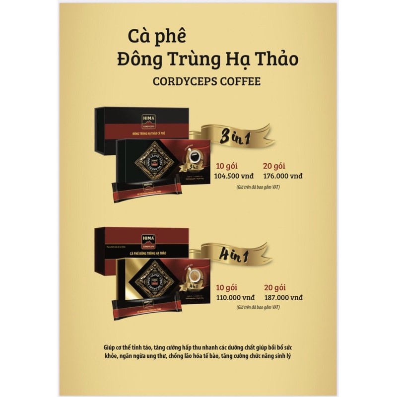 COMBO 2 HỘP CAFE ĐÔNG TRÙNG HẠ THẢO | BigBuy360 - bigbuy360.vn