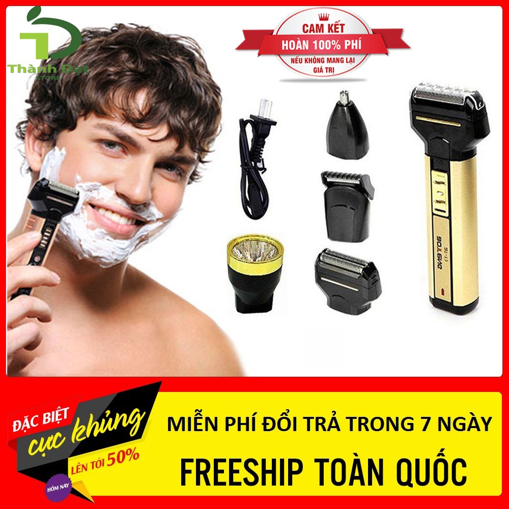 máy cạo râu Boteng 4 in 1 ( cắt tóc,cạo râu,cắt lông mũi và làm đèn pin)