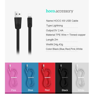 CÁP SẠC LIGHTNING HOCO X9
