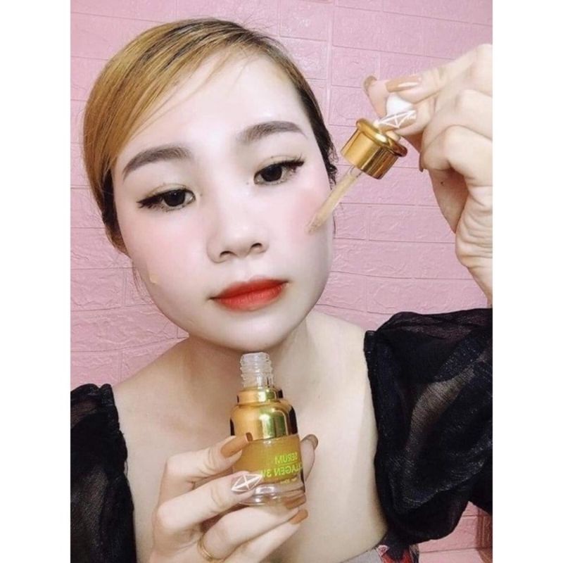 Serum colagen 3W trắng da chống lão hóa Huỳnh Đỗ