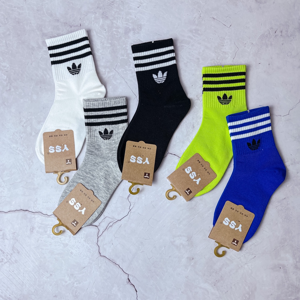 Tất A DIDAS cho trẻ cao cấp dài ngang bắp - Set 5 đôi