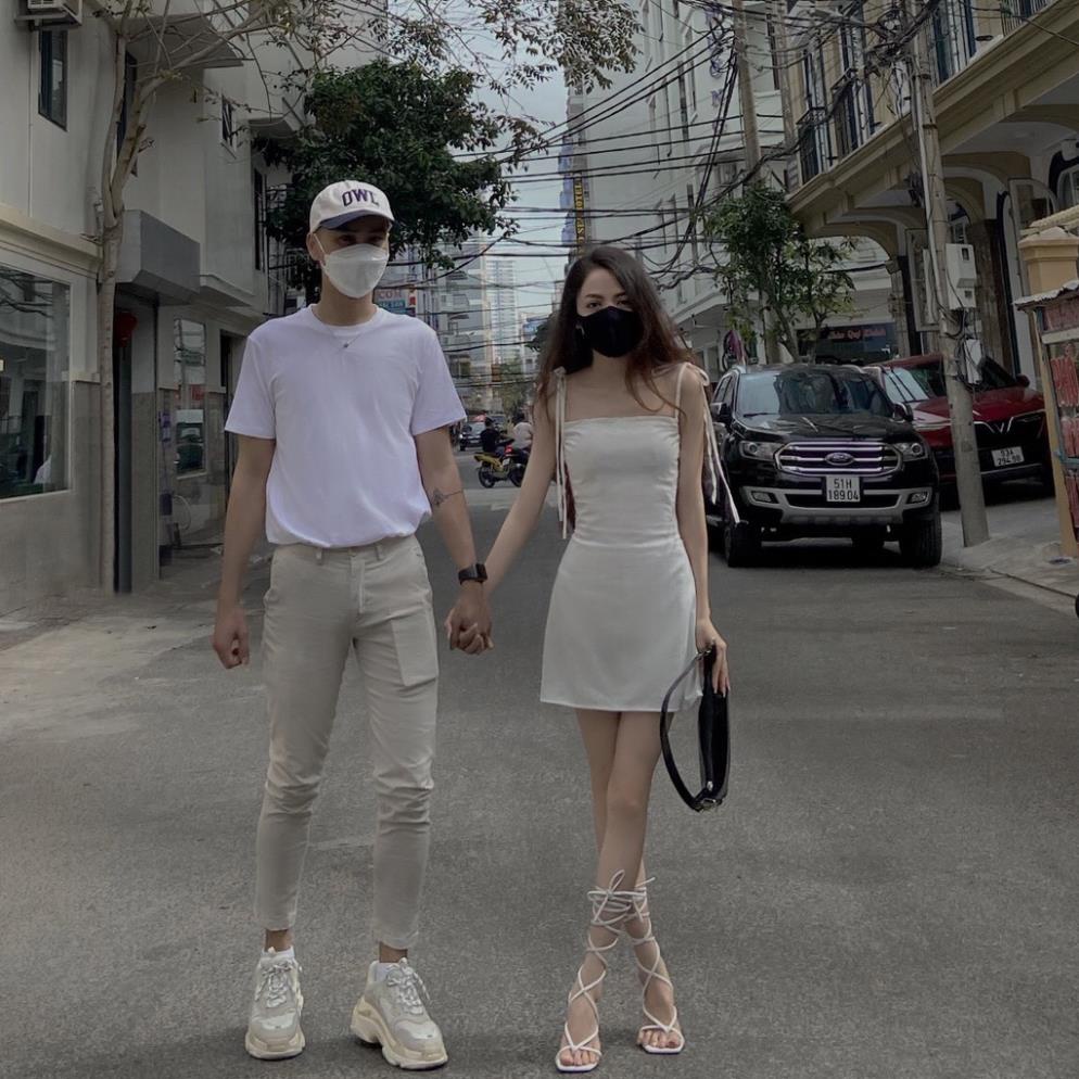 🙈 Sandal Giày Chiến Binh Buộc Dây Cao Gót Guốc Đan Gót Nhọn Dây Mảnh Quấn Cổ Chân Cột Cao Thấp Tùy Ý