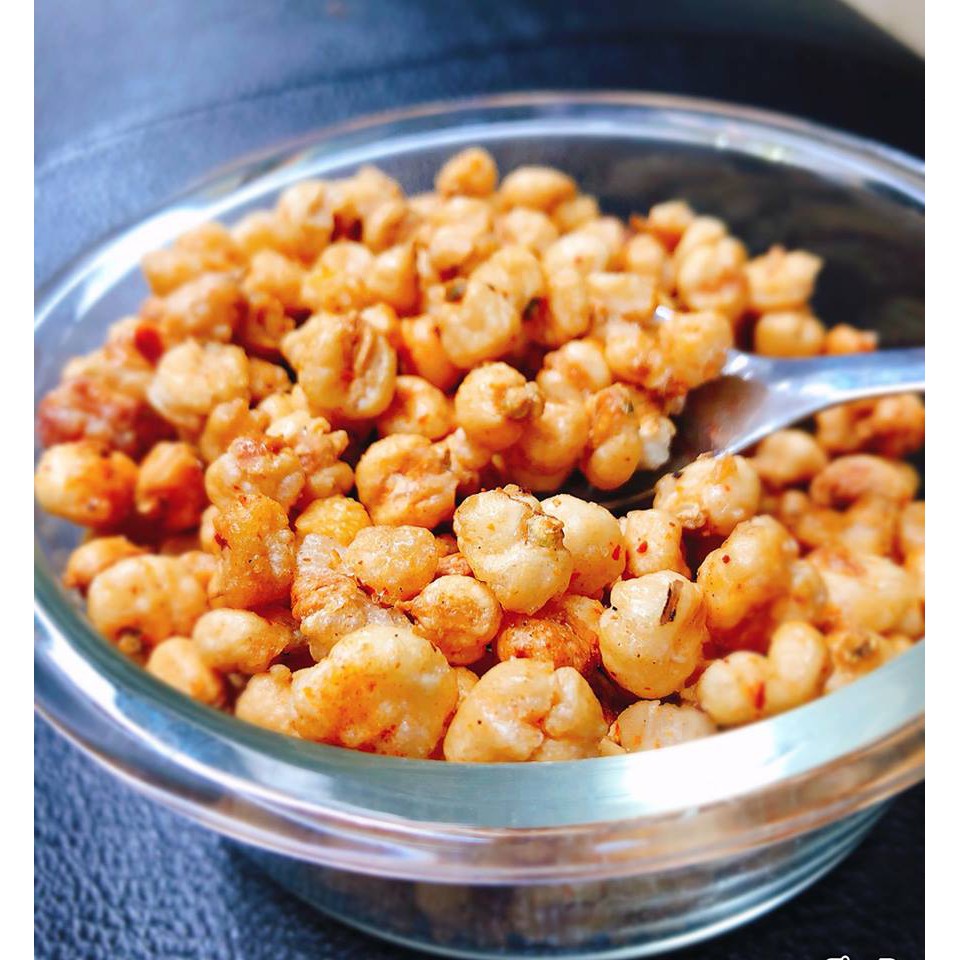 Ngô Giòn Xóc Mắm Cay Hộp 350g Ngô Bò Lá Chanh đồ ăn vặt Hà Nội [ Hana Food ]