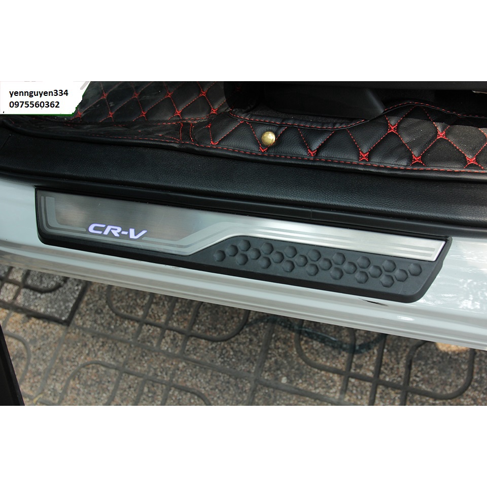 Nẹp bước chân có đèn Honda CRV nhựa thay thế chính hãng