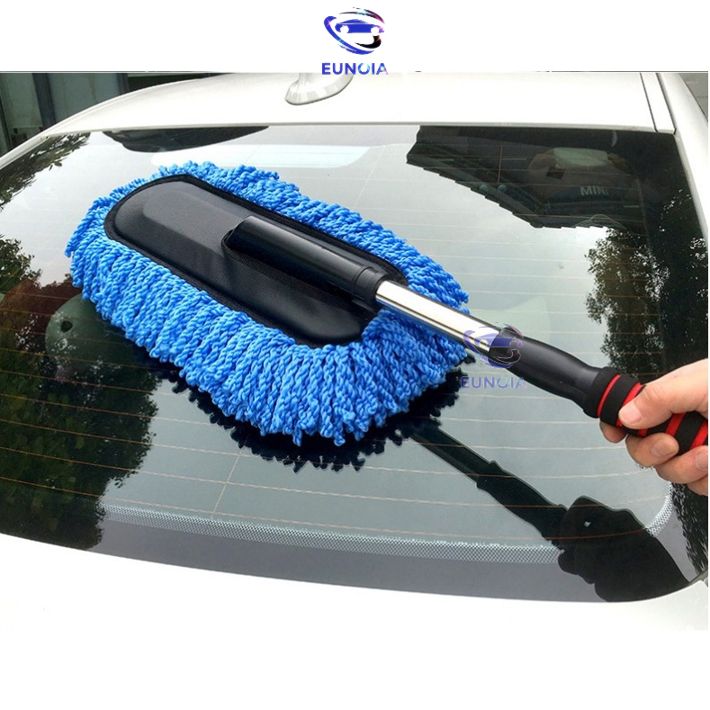Cọ chổi dẹt nano lau chùi xe ô tô - chổi rửa xe hơi - chổi vệ sinh - chổi lau chùi làm sạch xe - điều chỉnh được độ dài