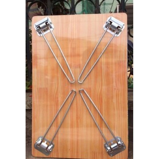 Bộ 4 chân bàn xếp cao inox cao 27cm kèm ốc vít