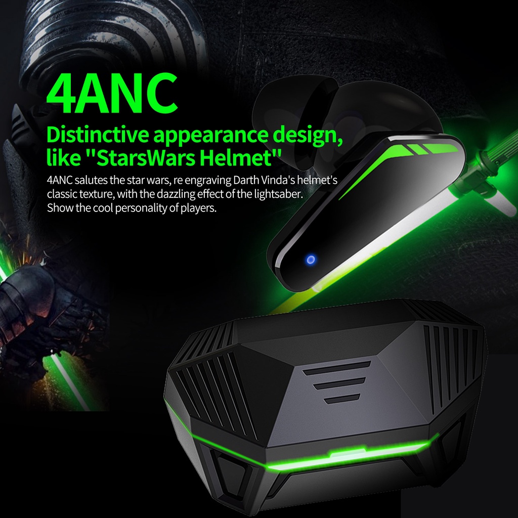 Tai nghe bluetooth plextone 4ANC, chống ồn chủ động, anten kép, mic cực rõ, độ trễ 45ms, bluetooth 5.0