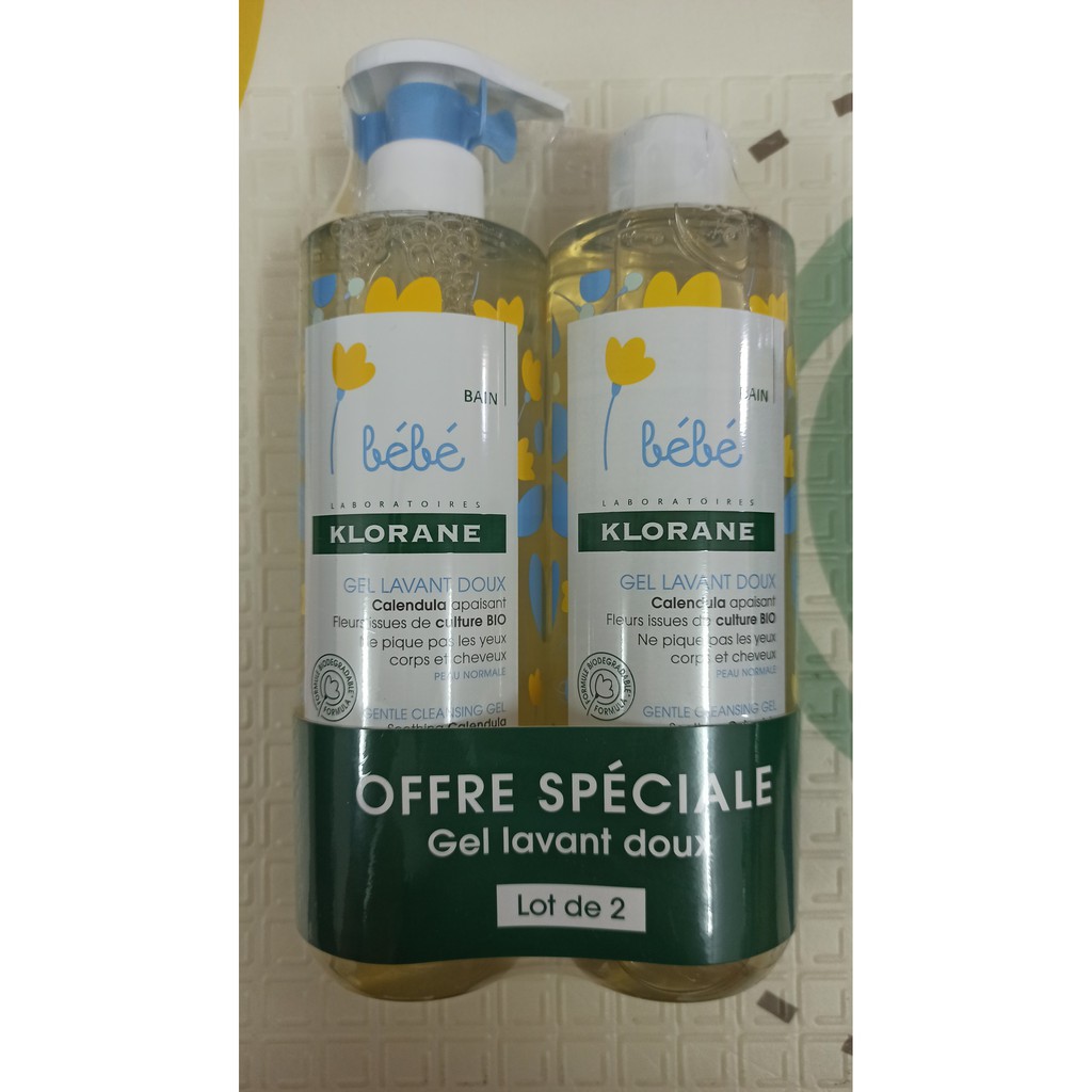 Cặp sữa tắm gội Kloran - Pháp 1000ml