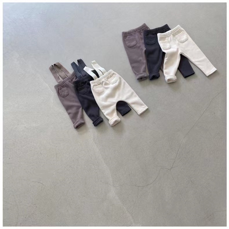 Quần Legging Mỏng Dáng Ôm Họa Tiết Kẻ Sọc Thời Trang Thu Đông Cho Bé Trai Và Gái