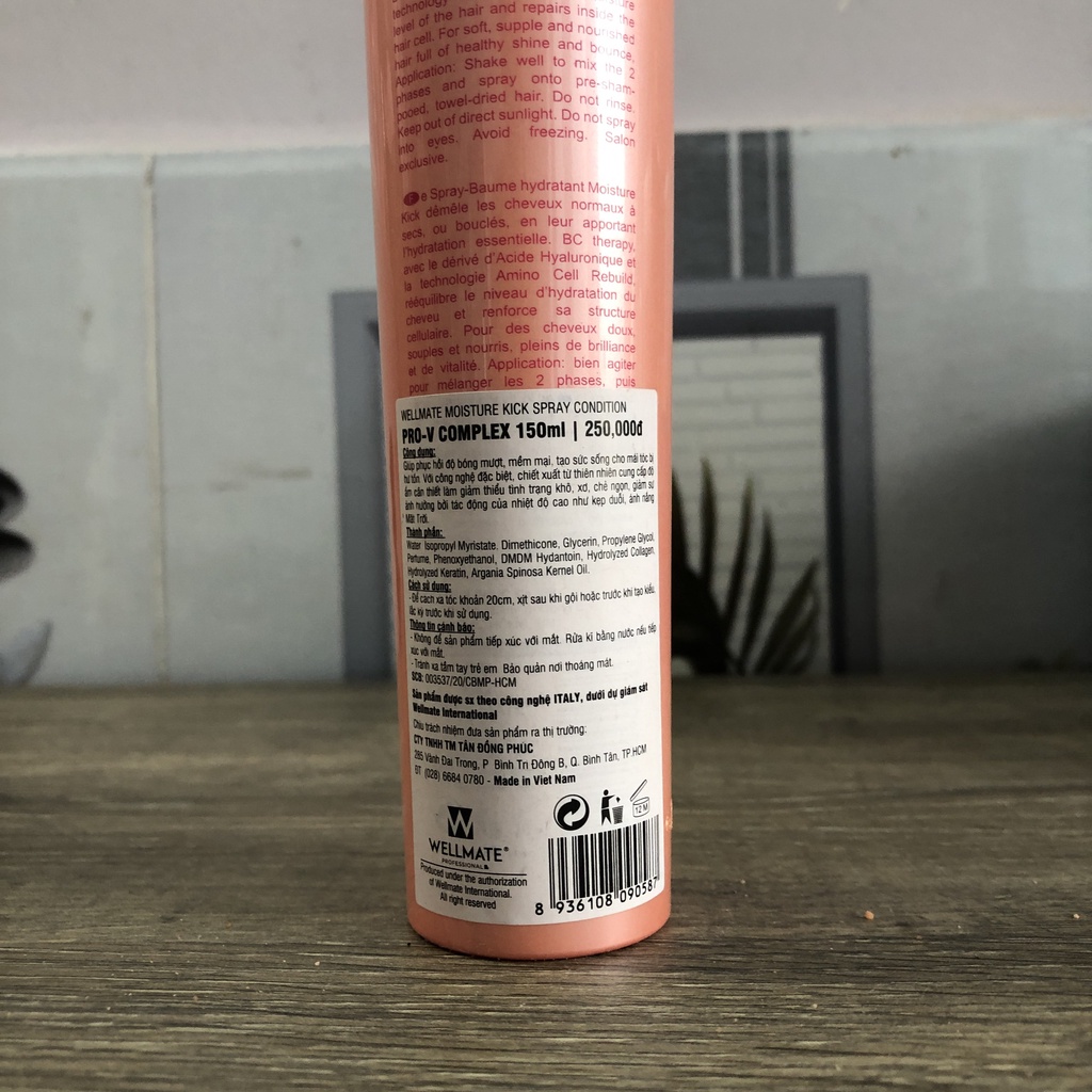✅ Xịt dưỡng tóc phục hồi siêu mượt Vitamin Wellmate 150ml