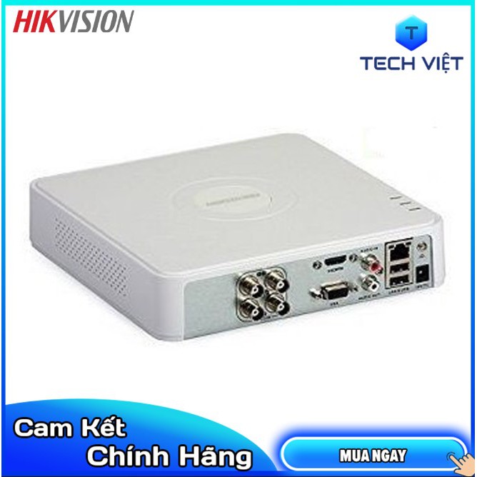 [HÀNG CHÍNH HÃNG] Đầu ghi HDTVI 4 kênh Hikvision 7104HQHI-K1 (TURBO HD 4.0)