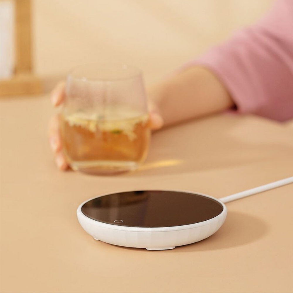 Đế hâm nóng đồ uống Xiaomi-Đế giữ nhiệt Xiaomi-Làm nóng 55 độ-Thích hợp mọi loại cốc-mi_saigon_lt