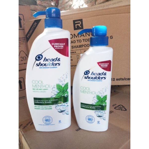 Dầu Gội Head &amp; Shoulders Cool Menthol Bạc Hà - Thái Lan 450ml/ 850ml