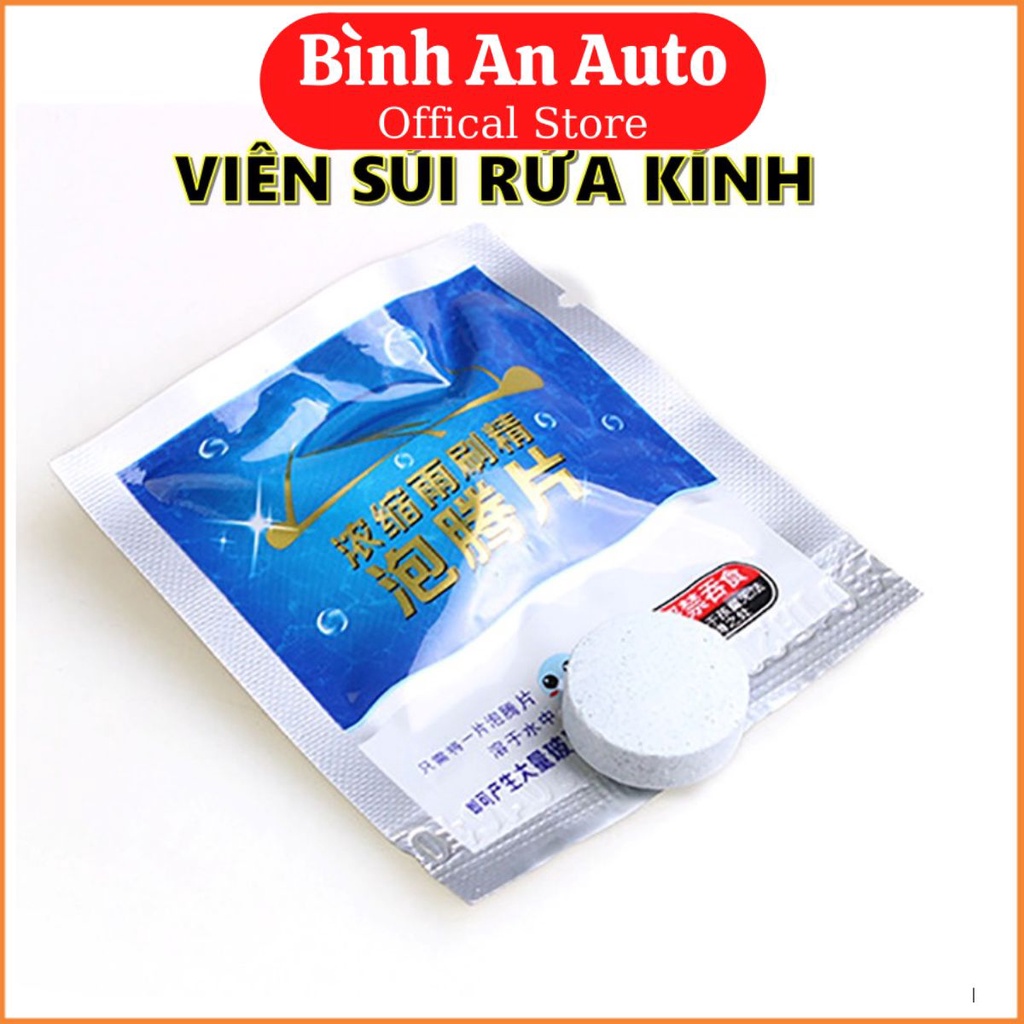 VIÊN SỦI RỬA KÍNH XE Ô TÔ SIÊU SẠCH- 5 VIÊN - Bình An Auto