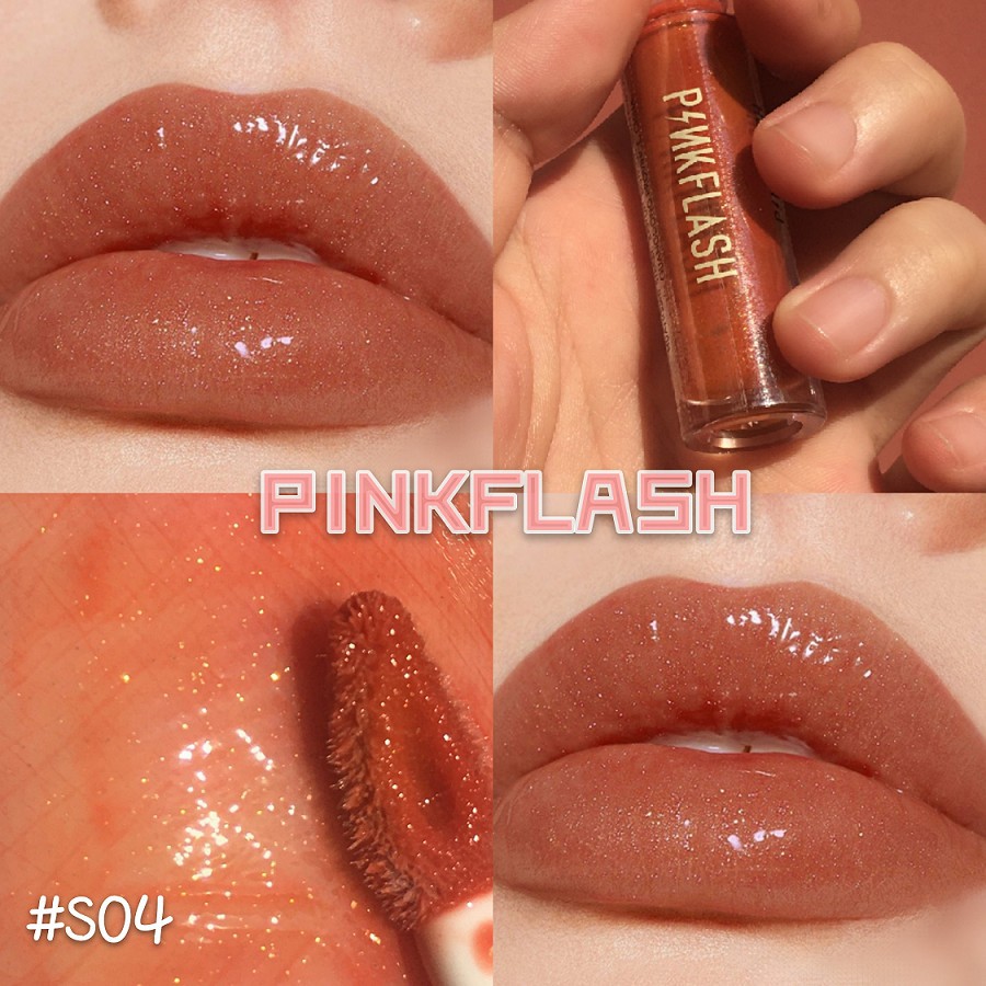 Son bóng PINKFLASH dưỡng ẩm có màu cho môi căng mọng | BigBuy360 - bigbuy360.vn