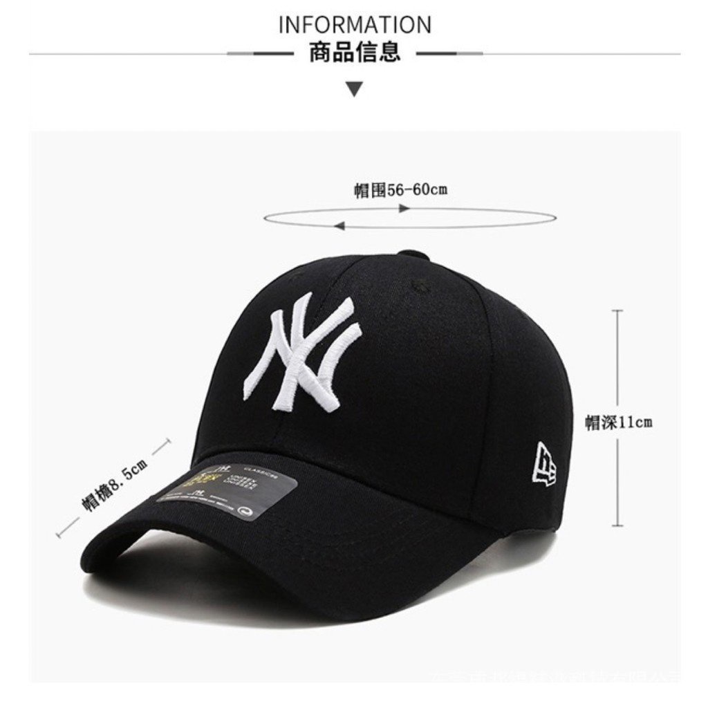 Nón Lưỡi Trai Mới MLB NY New York Yankees Thời Trang Hàn Quốc Có Thể Điều Chỉnh 2poL EuXy Cho Nam Và Nữ