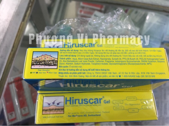 Gel hỗ trợ sẹo thâm Hiruscar