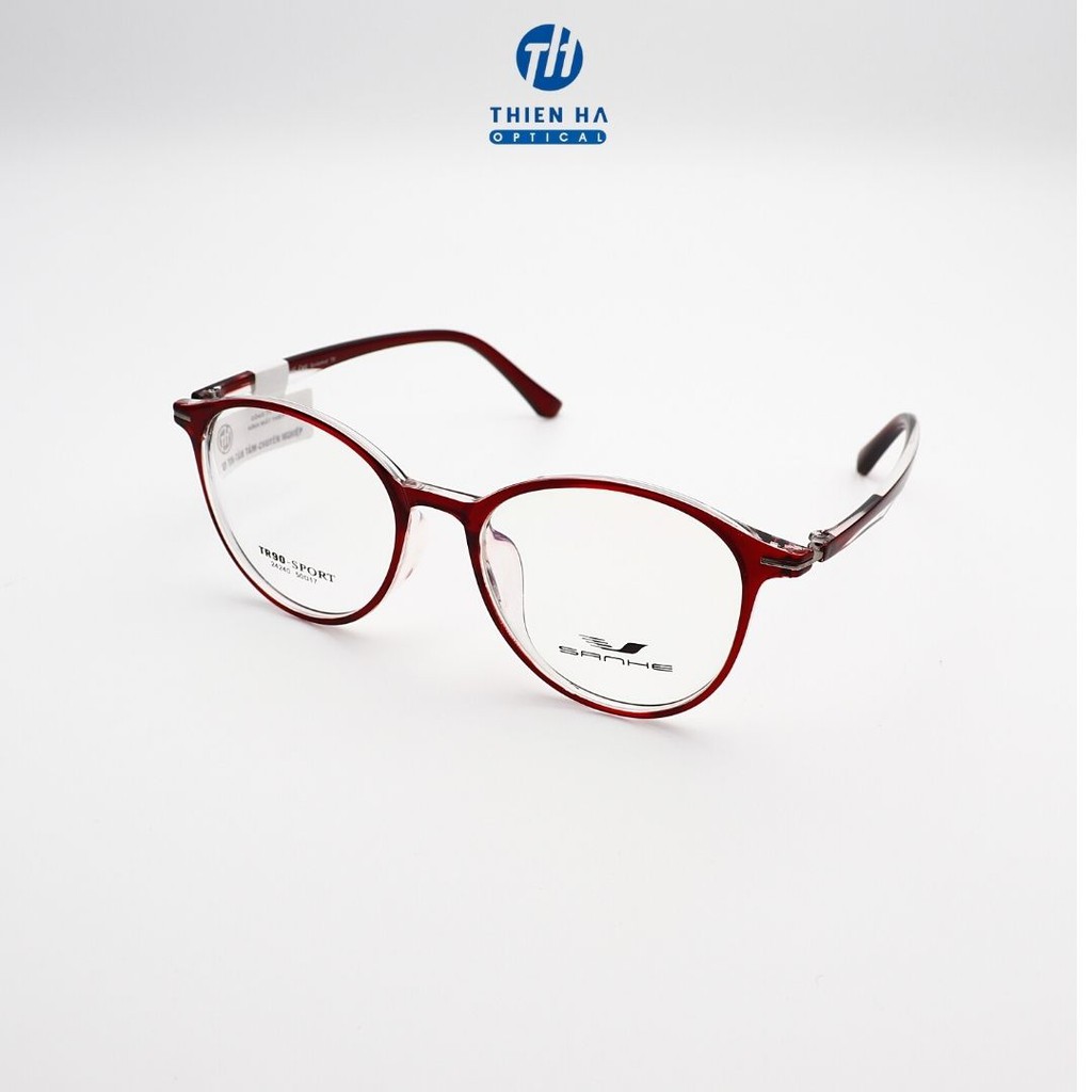 Gọng kính nữ THIENHA OPTICAL dáng tròn đa giác chất liệu nhựa cao cấp,dẻo, nhẹ,trẻ, giữ form kính Shanhe 24240