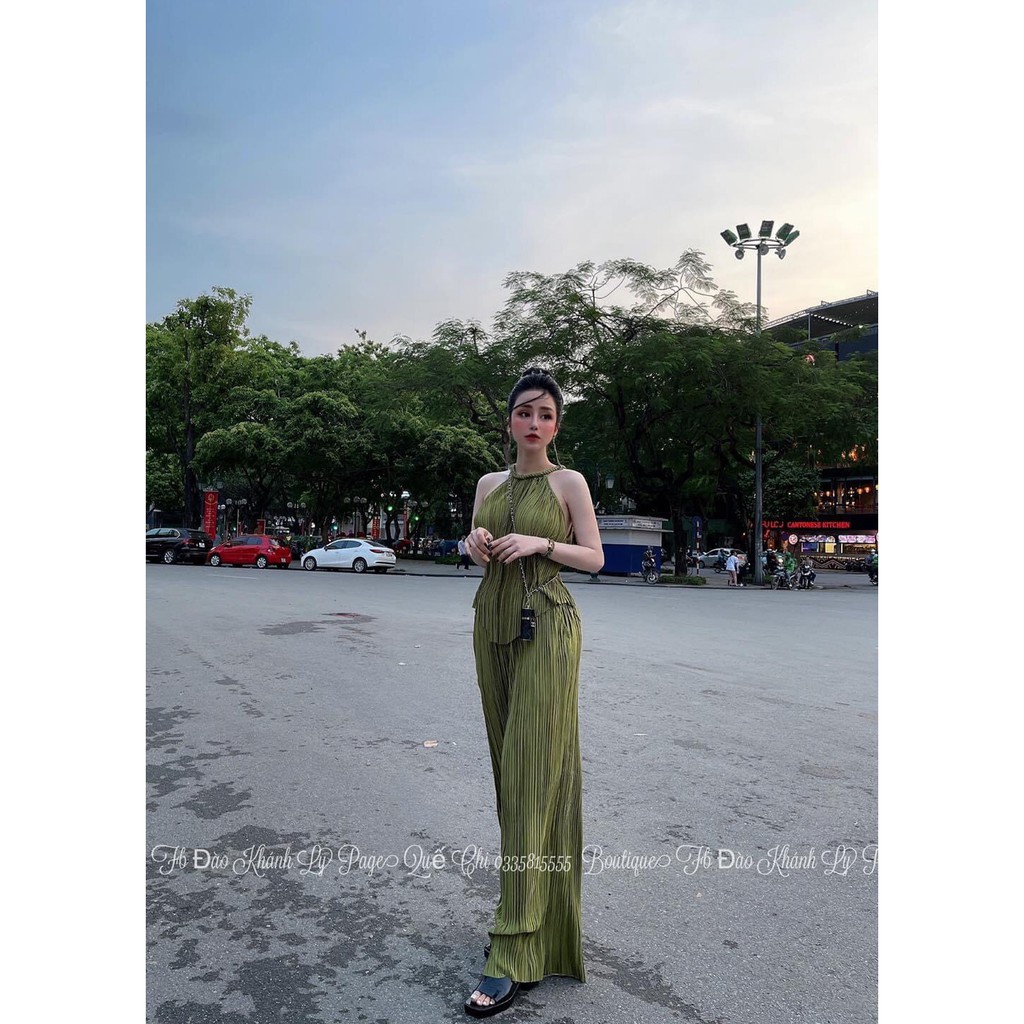 [HOTTREND 2021] Set Áo Yếm + Quần Suông Dập Ly | BigBuy360 - bigbuy360.vn