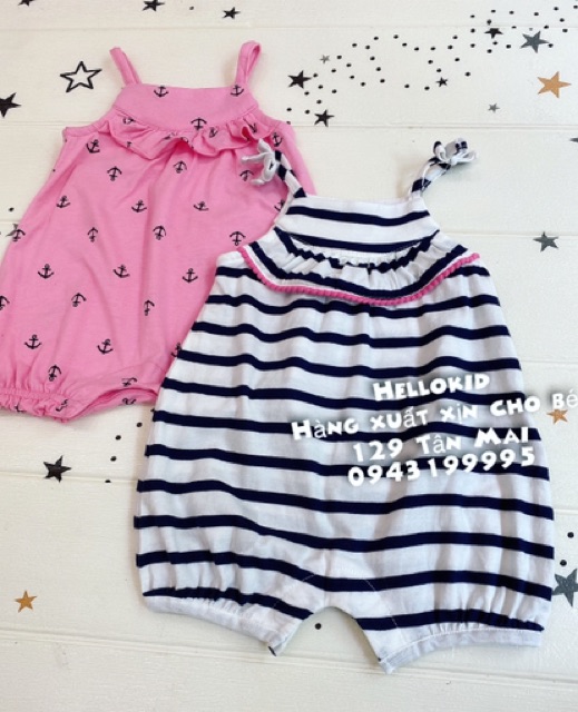 Romper cotton riềm ngực